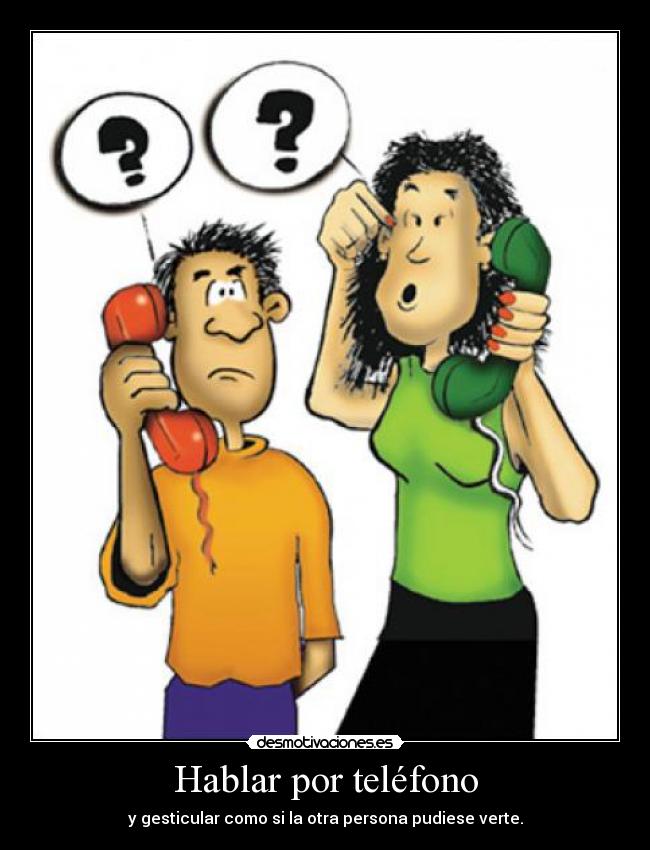 Hablar por teléfono - 