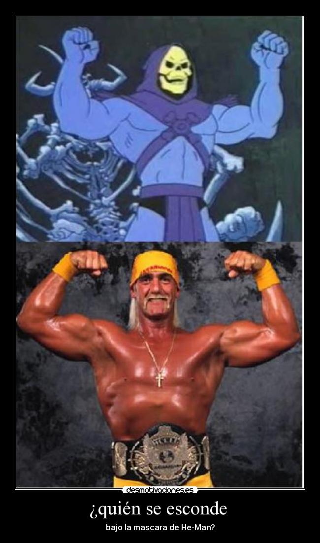 ¿quién se esconde  - bajo la mascara de He-Man?