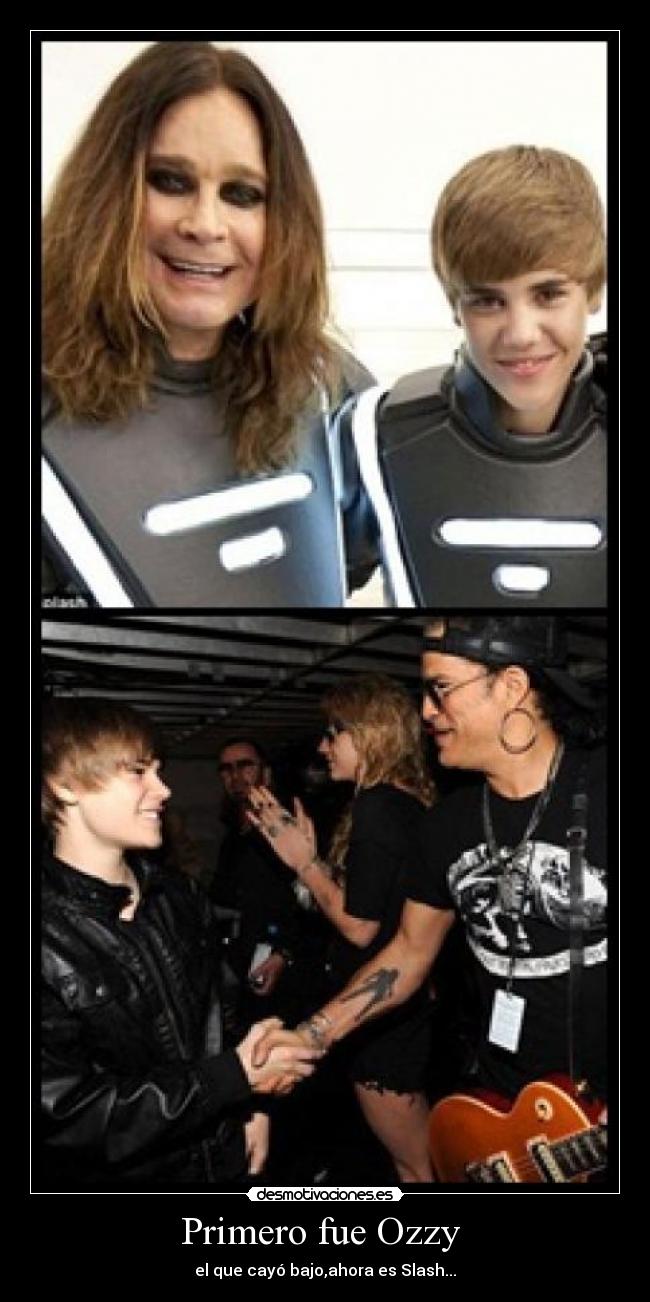 Primero fue Ozzy - el que cayó bajo,ahora es Slash...