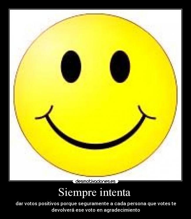 Siempre intenta  - dar votos positivos porque seguramente a cada persona que votes te
devolverá ese voto en agradecimiento