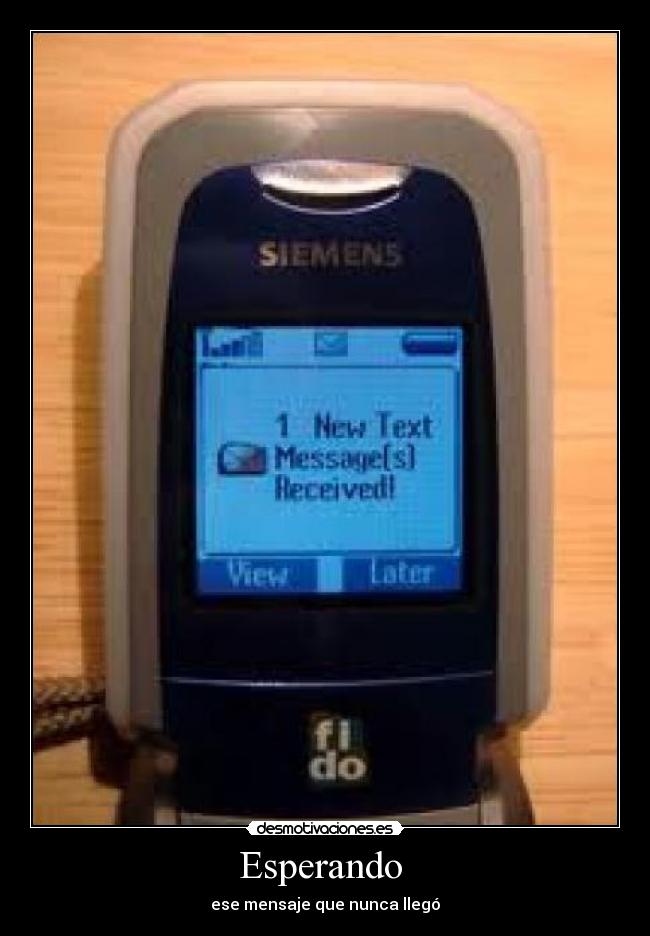 Esperando  - ese mensaje que nunca llegó