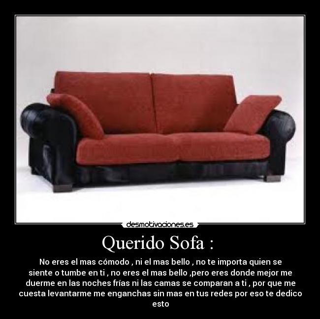 Querido Sofa :  - 