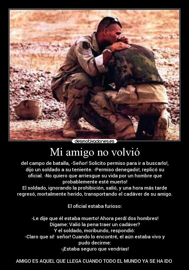 Mi amigo no volvió -