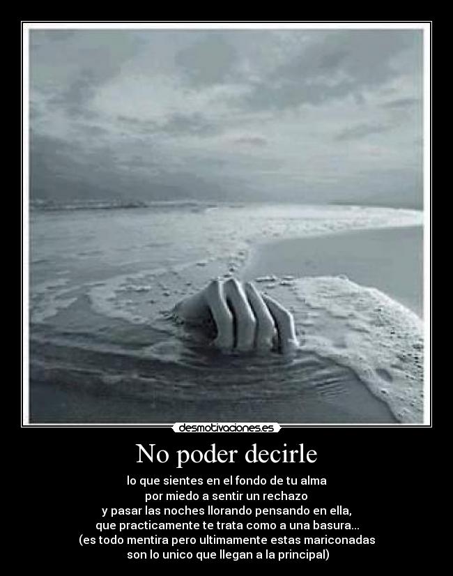 No poder decirle - 