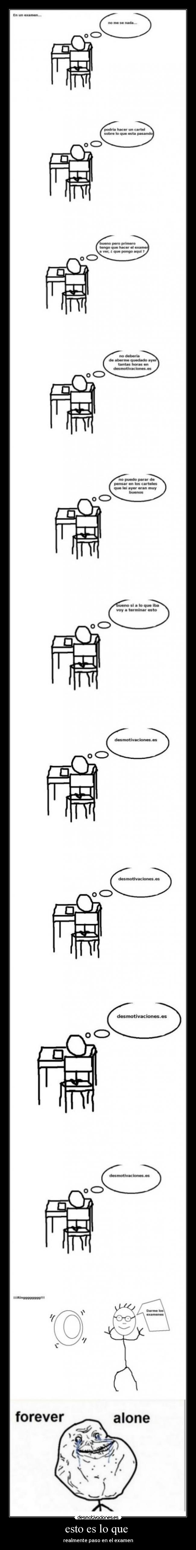 esto es lo que  - realmente paso en el examen