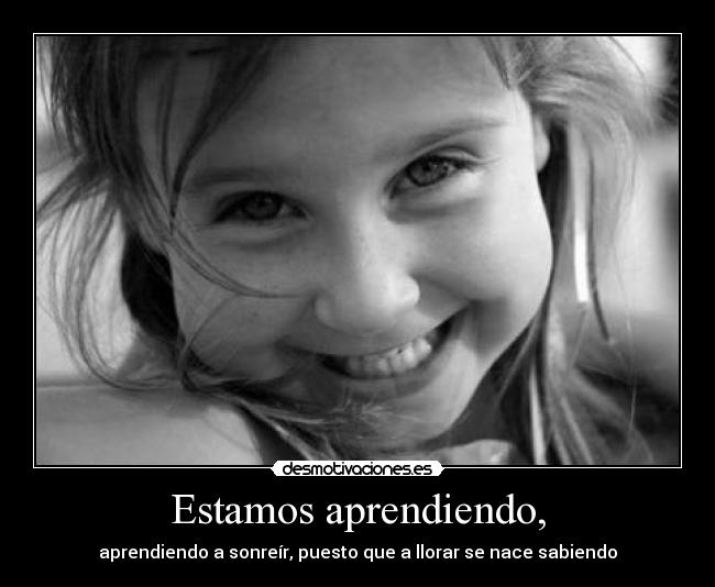 Estamos aprendiendo, - 