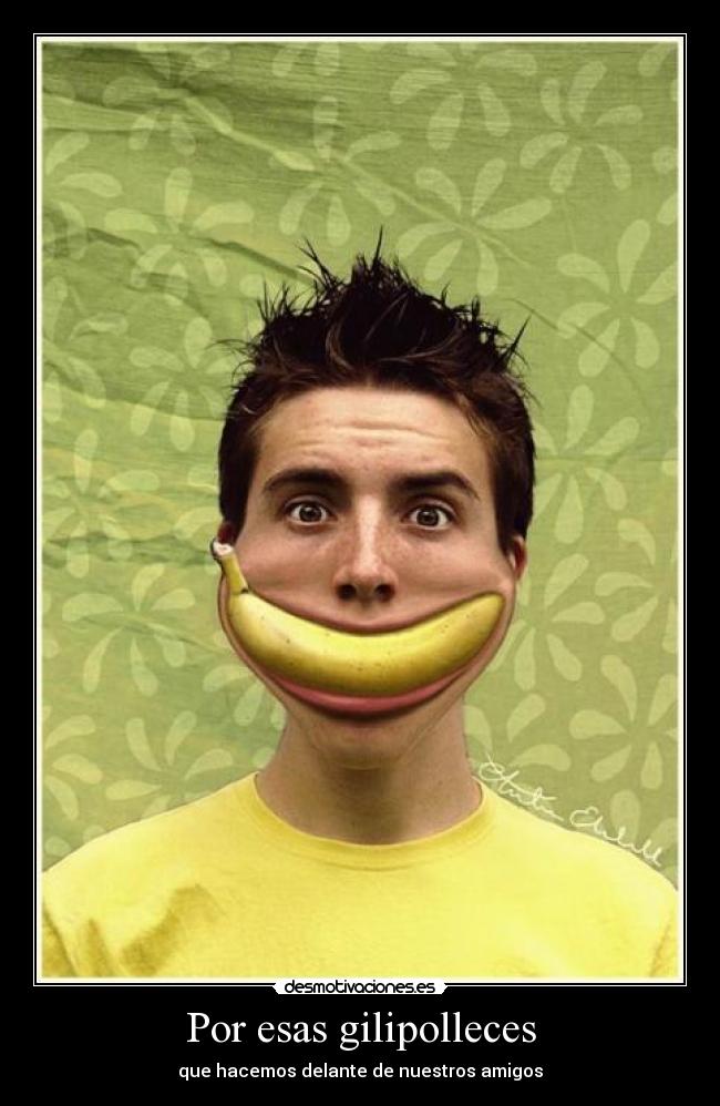 carteles sonrie tonterias gilipolleces amigos desmotivaciones