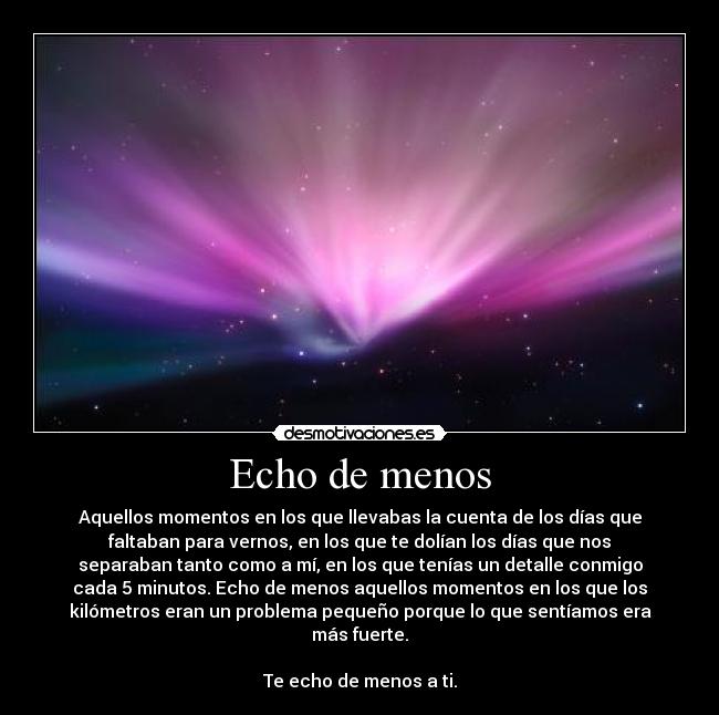 Echo de menos - 