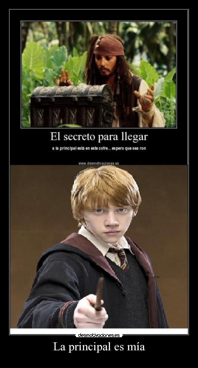 La principal es mía -