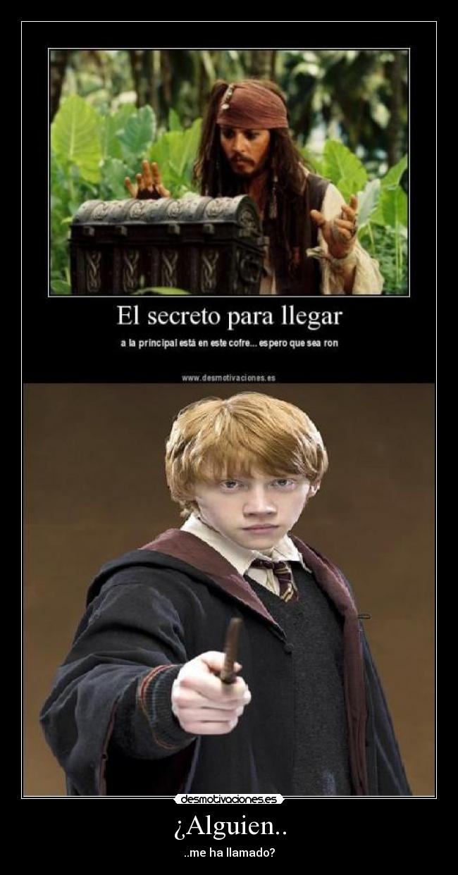 carteles jack sparrow harry potter ron weasleyrupert grin desmotivaciones