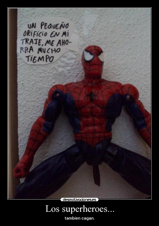 carteles los superheroes desmotivaciones