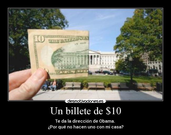 Un billete de $10 -