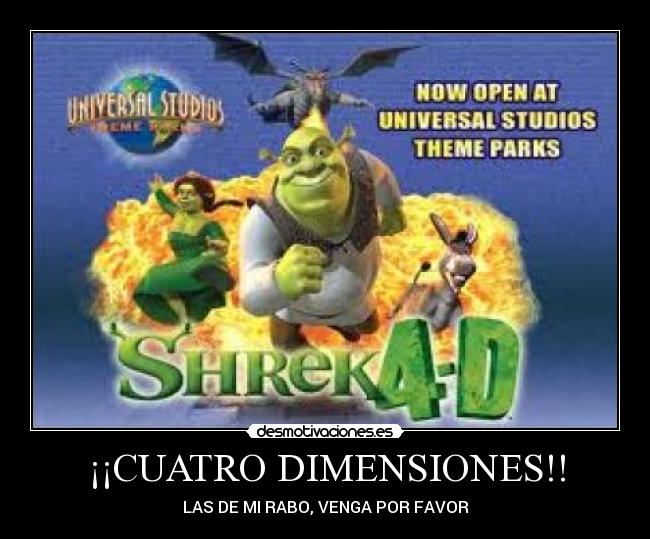 ¡¡CUATRO DIMENSIONES!! -