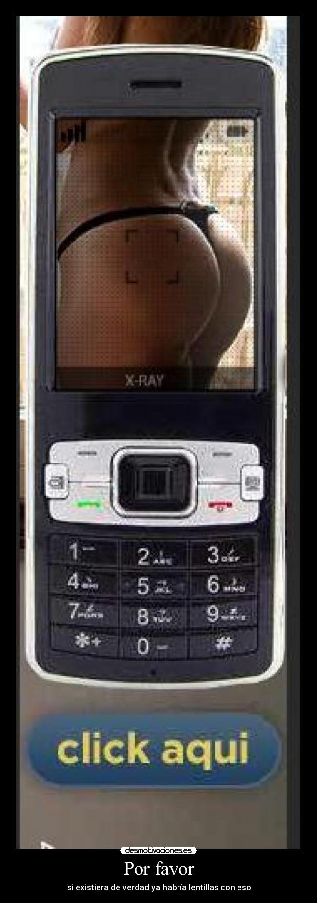 Por favor - si existiera de verdad ya habría lentillas con eso