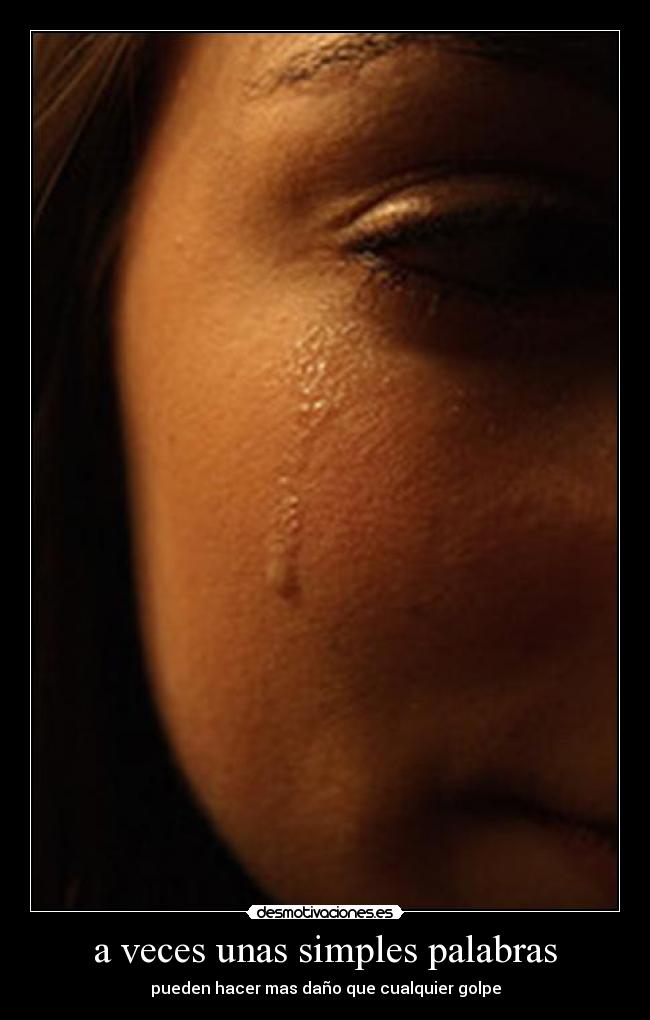 a veces unas simples palabras - 
