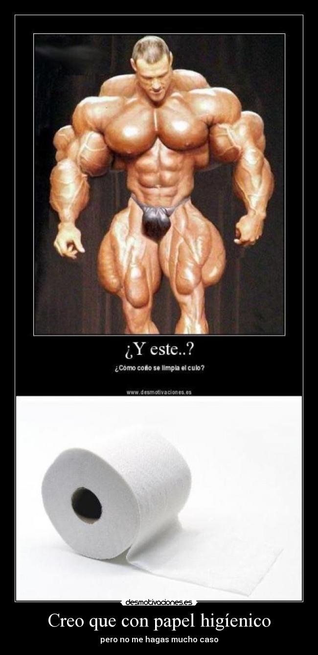 Creo que con papel higíenico - 