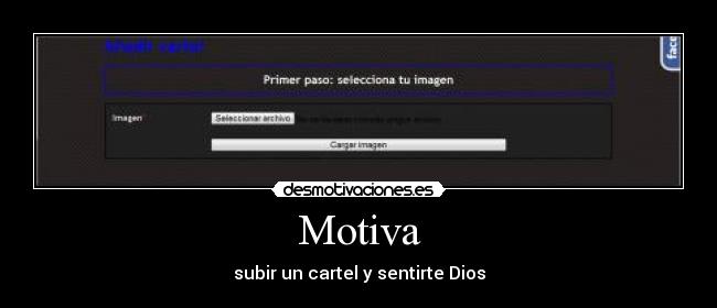 Motiva - subir un cartel y sentirte Dios