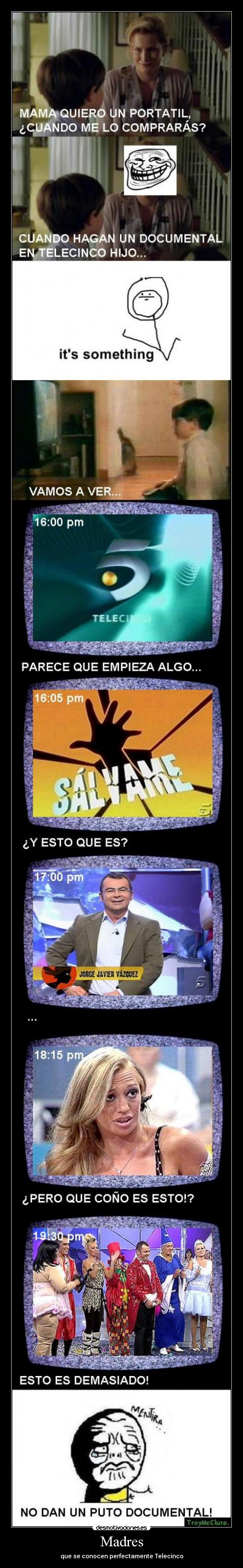 Madres - que se conocen perfectamente Telecinco