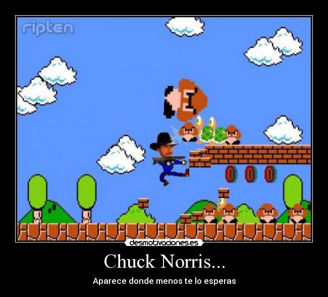 Chuck Norris... - Aparece donde menos te lo esperas