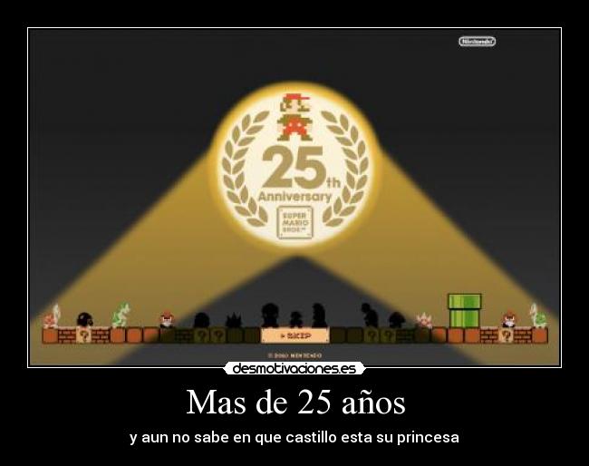 Mas de 25 años - y aun no sabe en que castillo esta su princesa