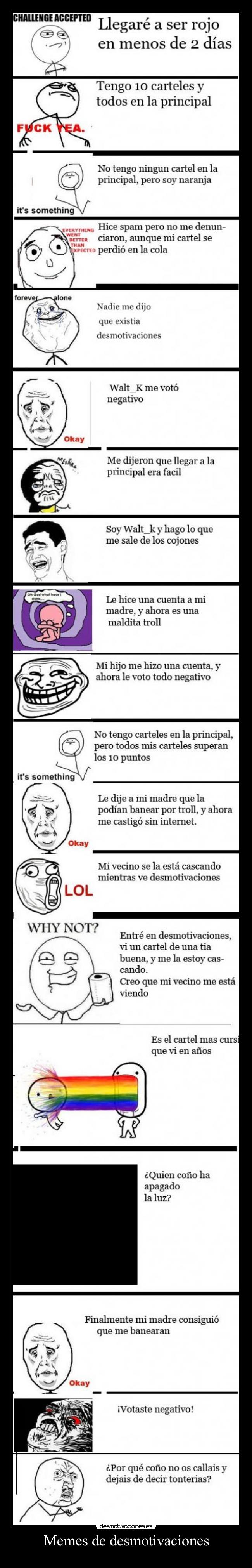 Memes de desmotivaciones -