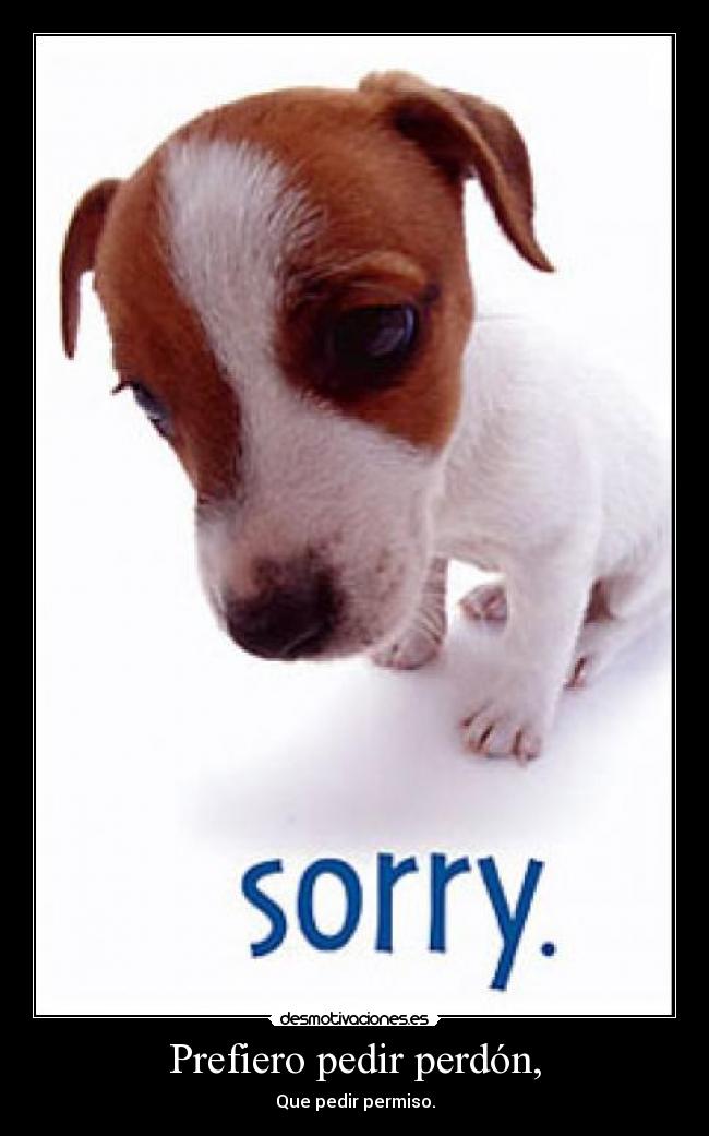 carteles perdon permiso desmotivaciones