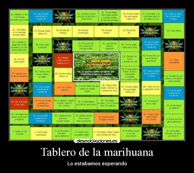 Tablero de la marihuana - Lo estabamos esperando