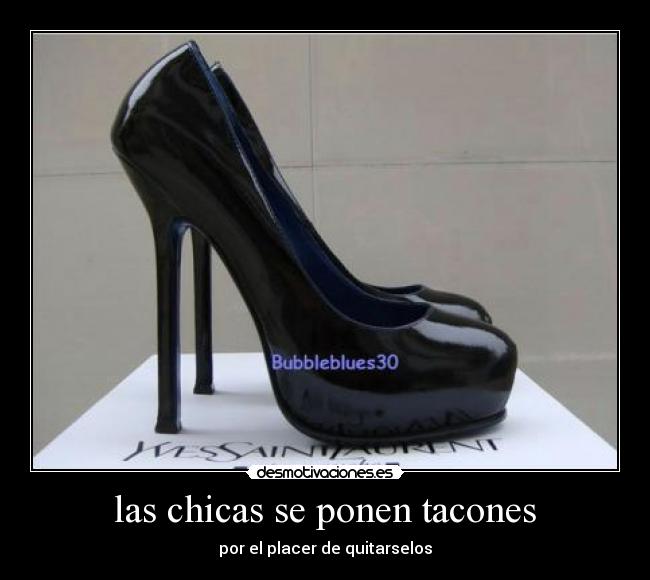 las chicas se ponen tacones - 