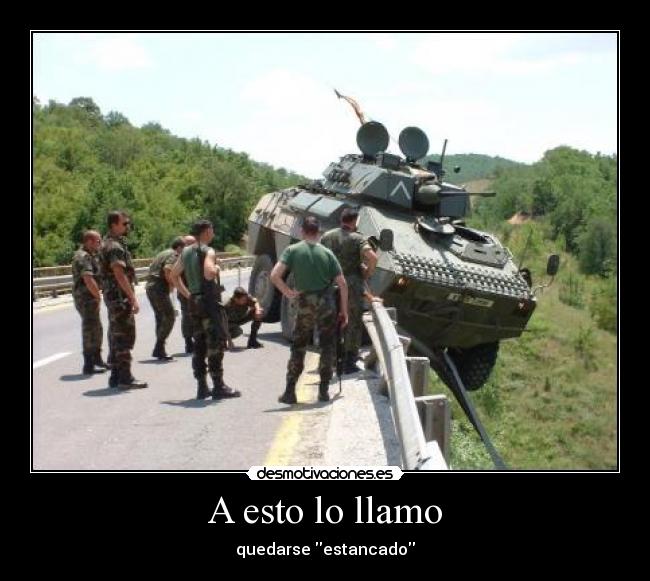 A esto lo llamo - quedarse estancado