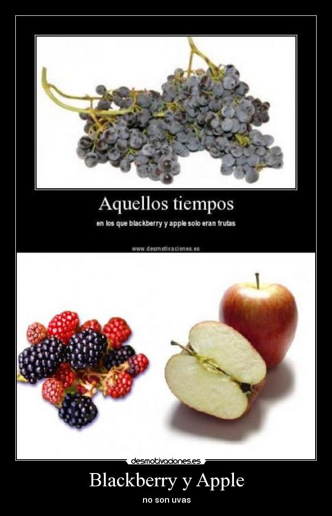Blackberry y Apple -