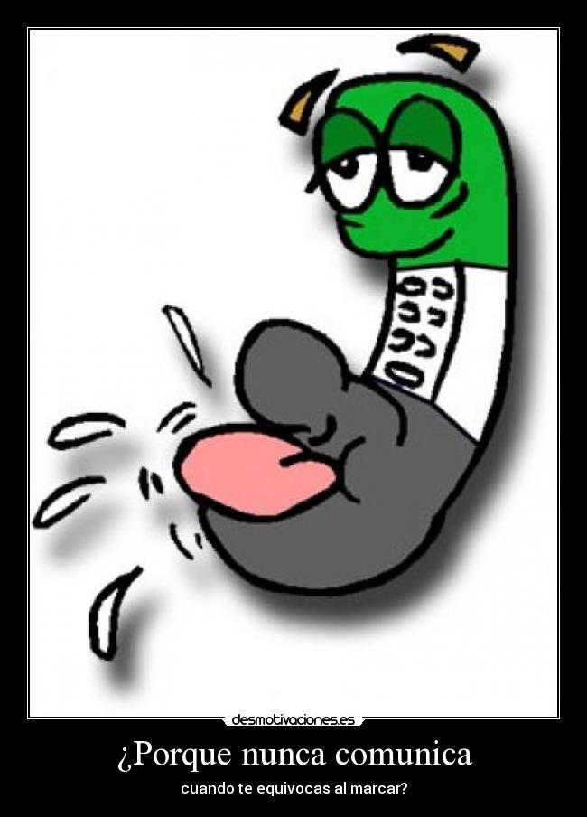 ¿Porque nunca comunica - cuando te equivocas al marcar?