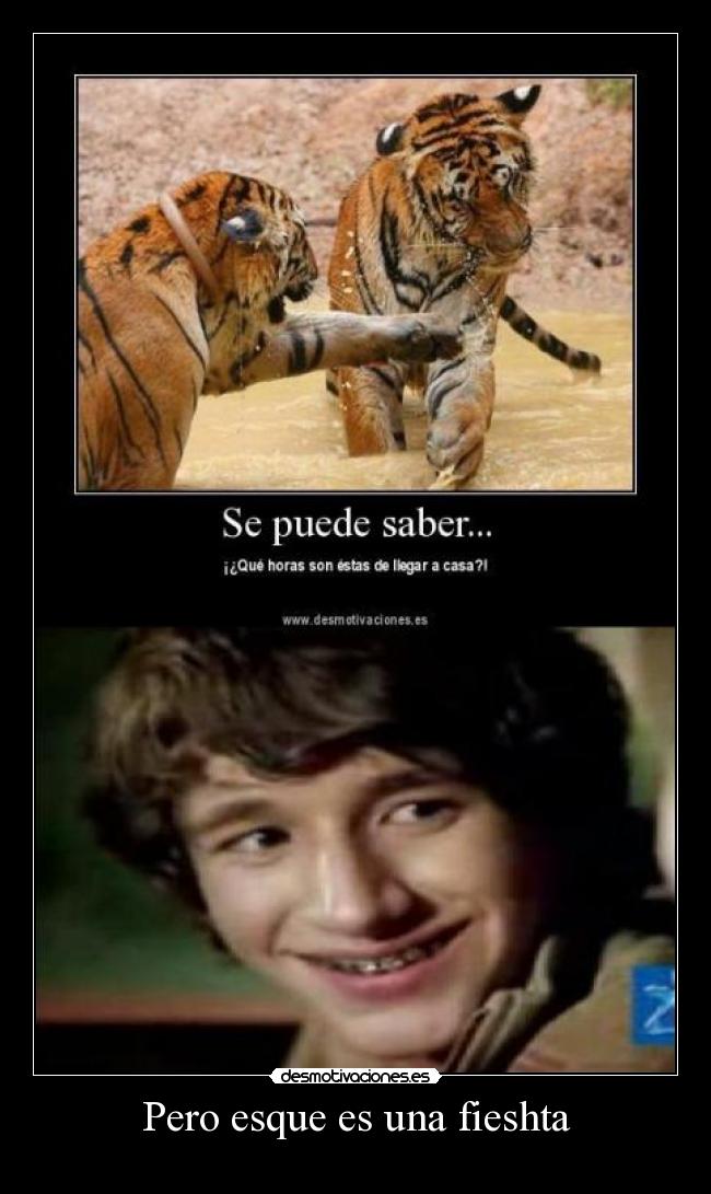 Pero esque es una fieshta -