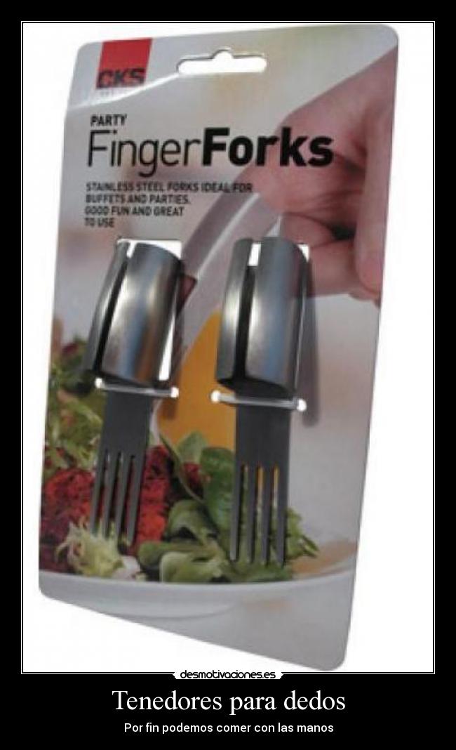 Tenedores para dedos -