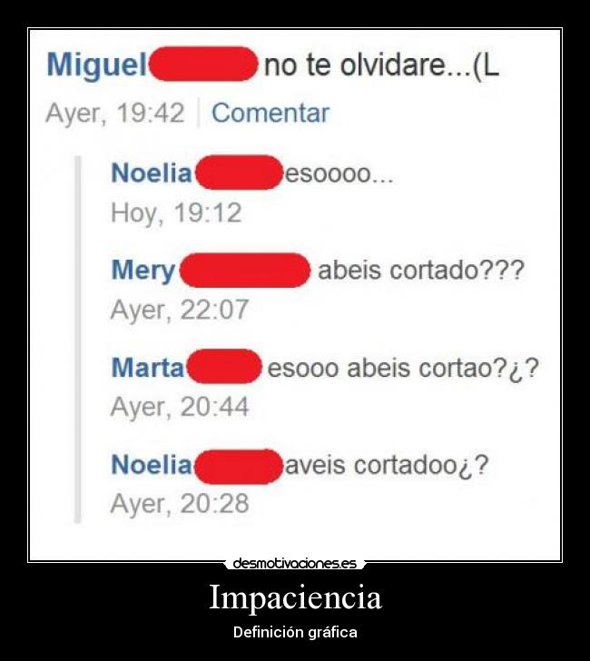 Impaciencia - Definición gráfica