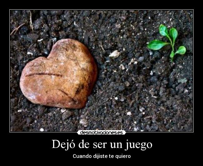 Dejó de ser un juego - 
