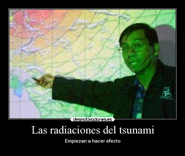 Las radiaciones del tsunami -