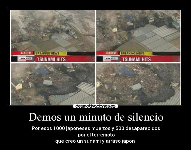Demos un minuto de silencio - 