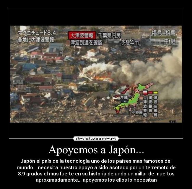 Apoyemos a Japón... -