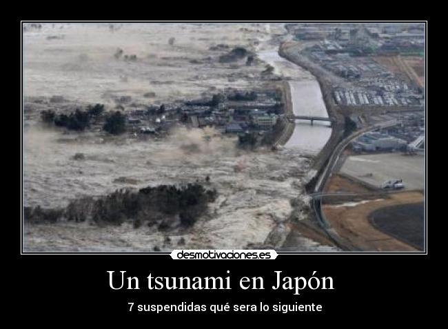 Un tsunami en Japón  - 