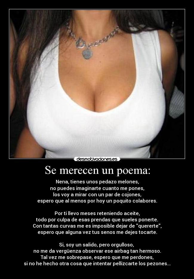 Se merecen un poema: - 