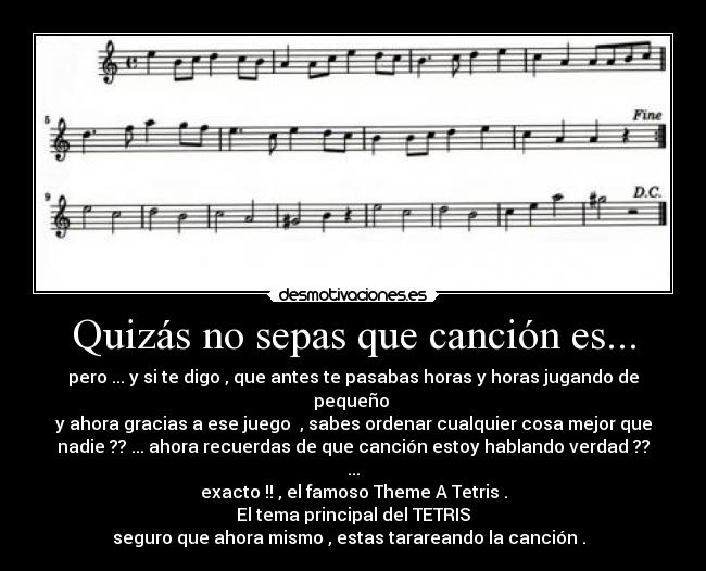 Quizás no sepas que canción es... - 