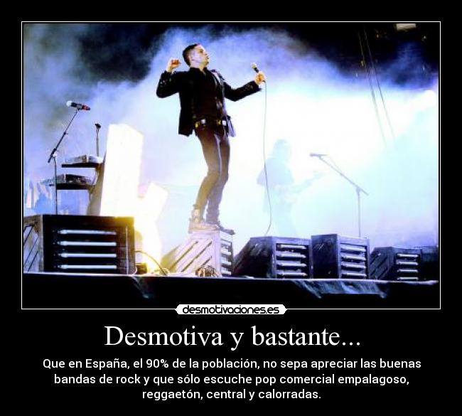 carteles rock bandas calorros desmotivaciones