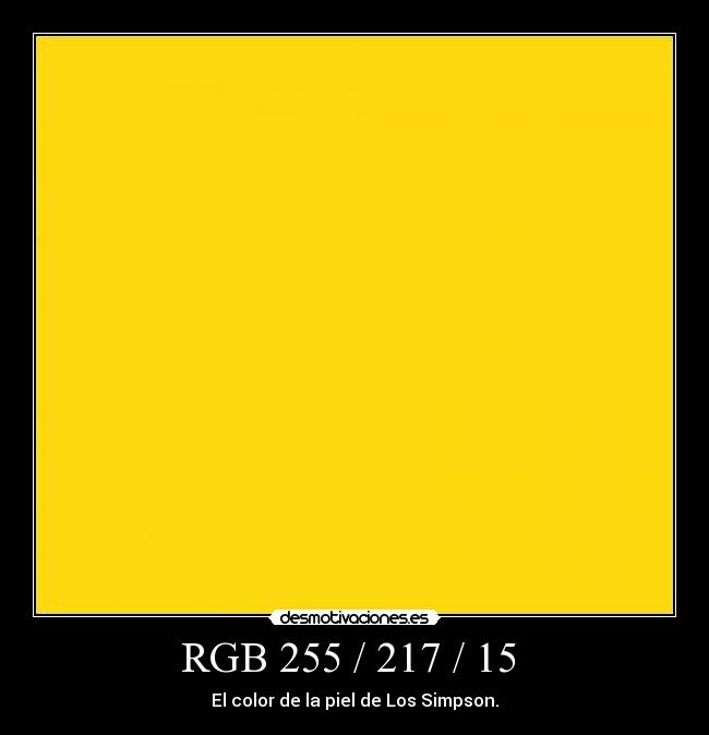 RGB 255 / 217 / 15  - 