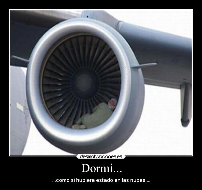 Dormi... - ...como si hubiera estado en las nubes....