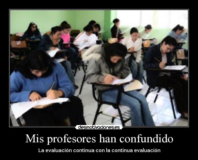Mis profesores han confundido -