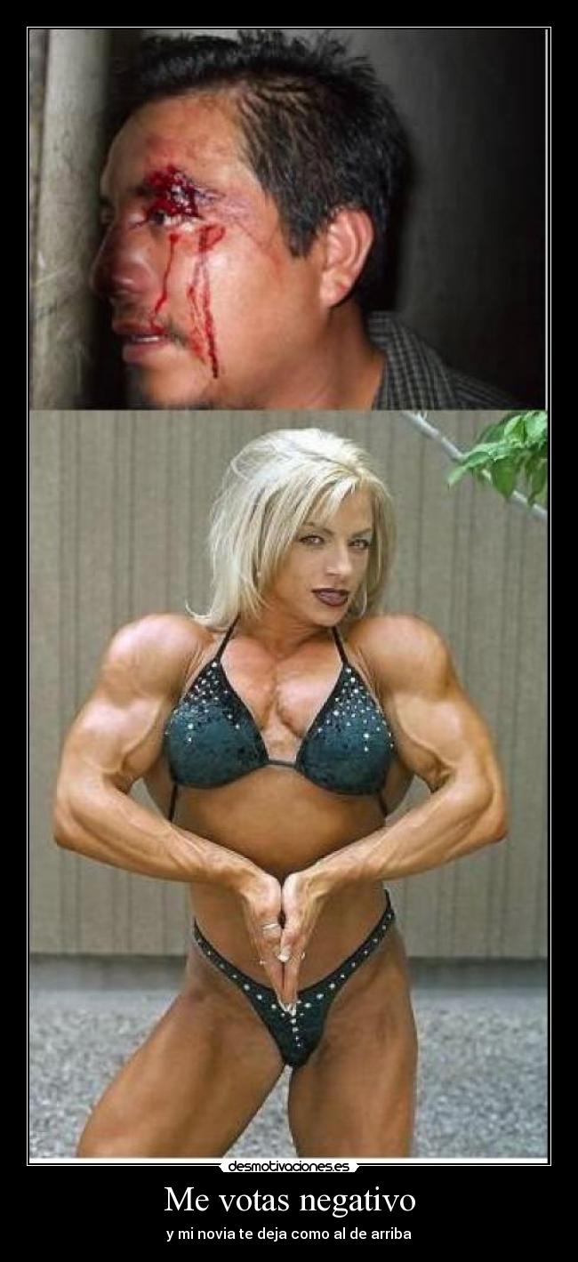 Me votas negativo - y mi novia te deja como al de arriba