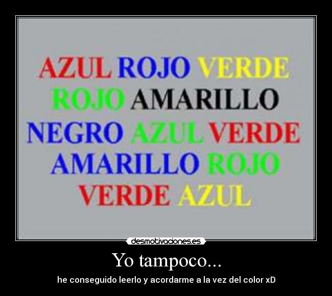 Yo tampoco... - 