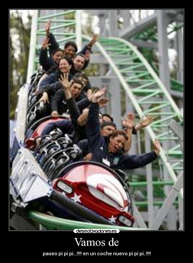 Vamos de - paseo pi pi pi...!!!! en un coche nuevo pi pi pi..!!!!