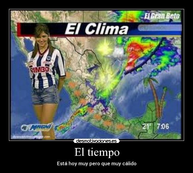 El tiempo - Está hoy muy pero que muy cálido