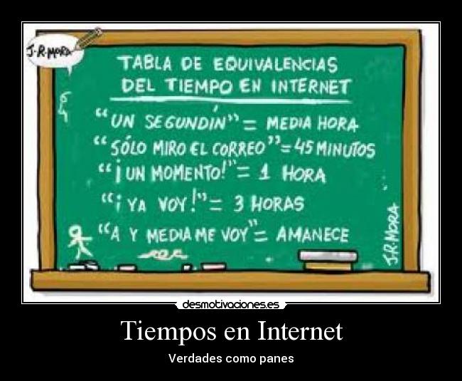 Tiempos en Internet - Verdades como panes